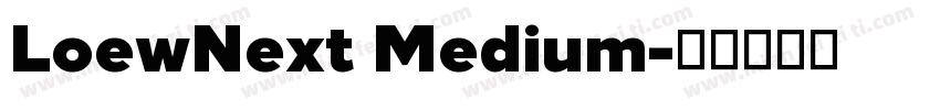 LoewNext Medium字体转换